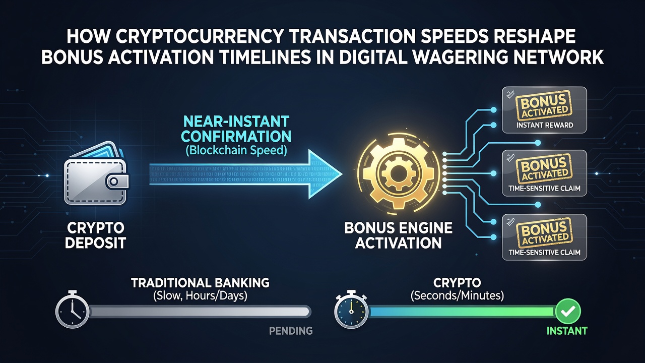 Dashboard view of bonus activation metrics across multiple cryptocurrency networks in wagering platforms