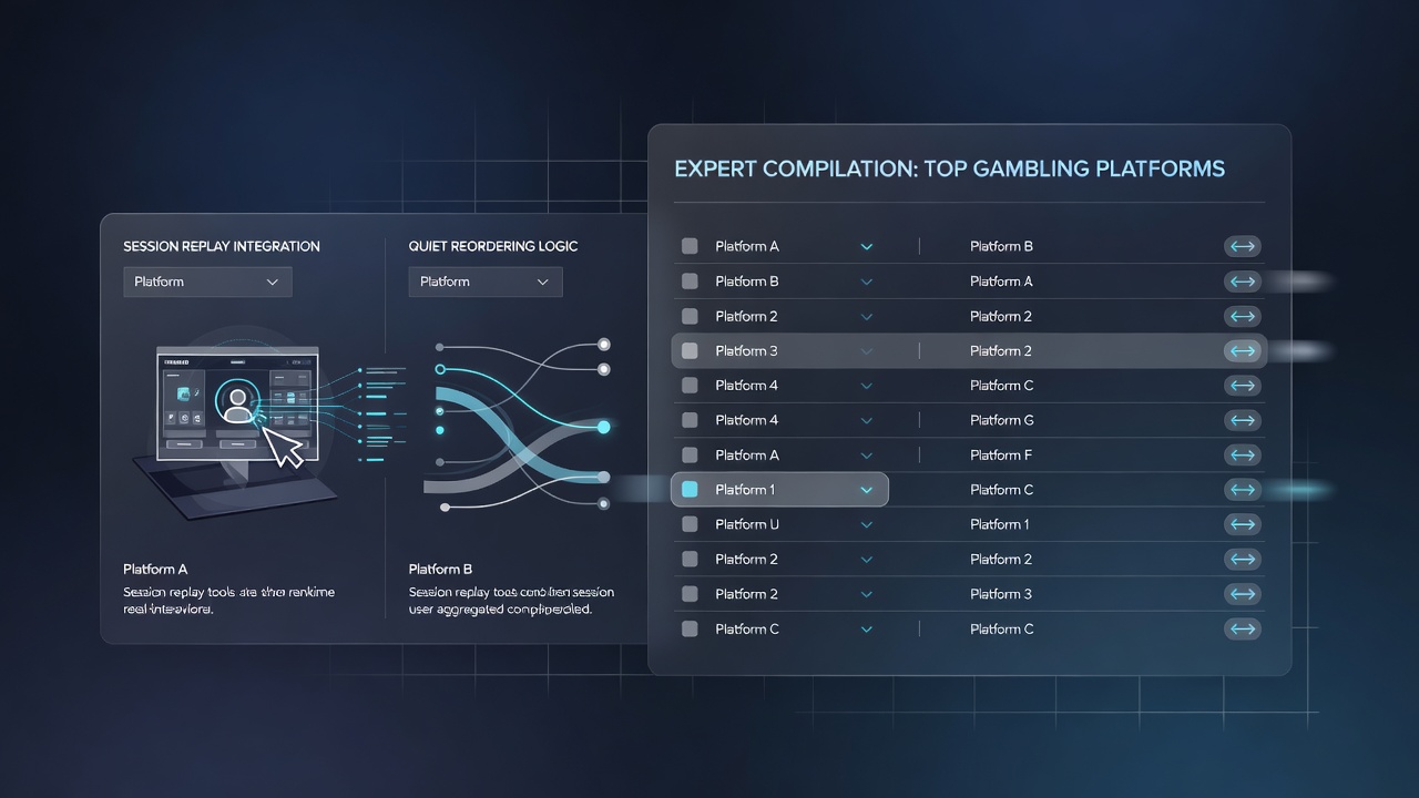 Analytics dashboard displaying session replay segments correlated with ranking positions