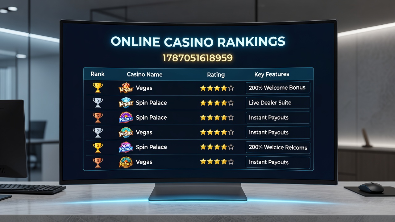 Comparison chart showing regional variations in casino ranking criteria across global markets