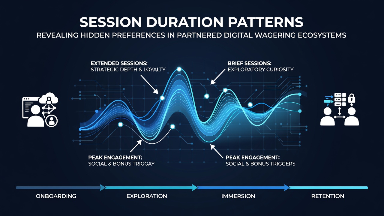 Chart displaying average session lengths across different wagering categories and regions