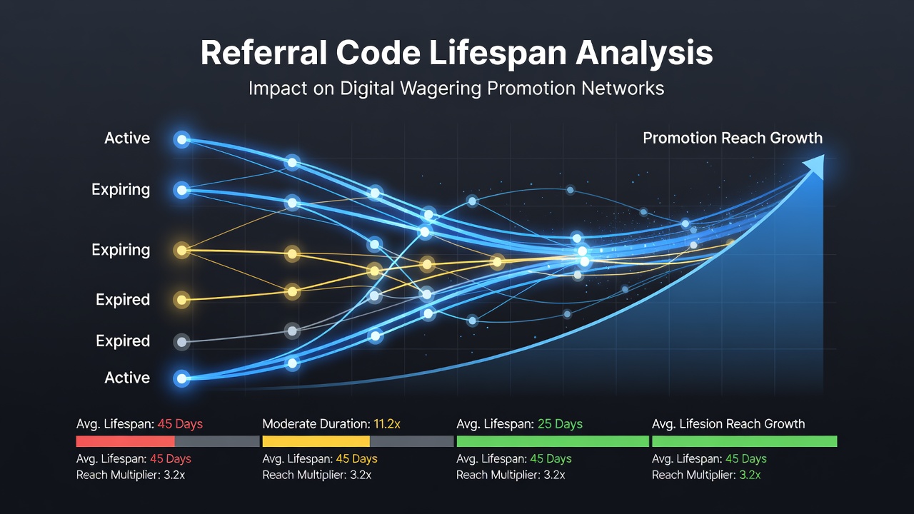 Chart displaying promotion reach metrics linked to varying referral code durations